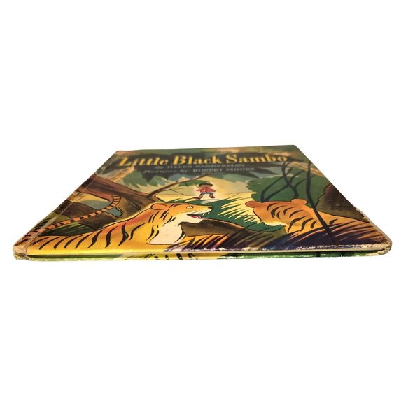 Vintage LITTLE BLACK SAMBO by HELEN BANNERMAN  Illustrated by ROBERT MOORE 1942 - Picture 13 of 16